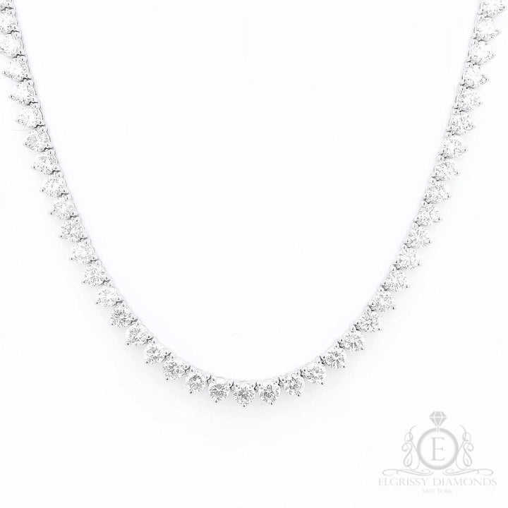 3 Prongs Diamond Tennis Necklace (14.11 ct. tw.) for Rent