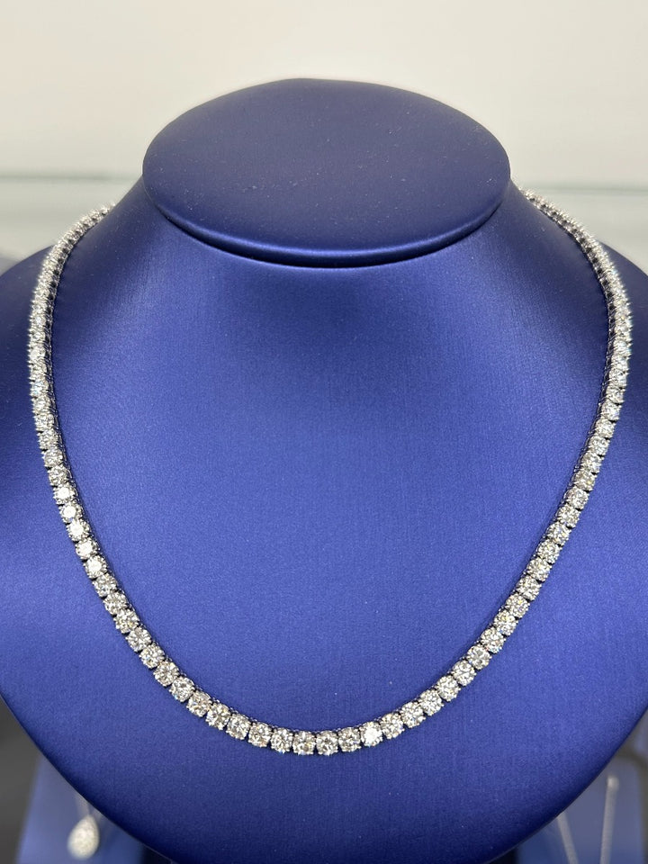 Diamond Tennis Necklace (23ct. TDW) - Elgrissy Diamonds