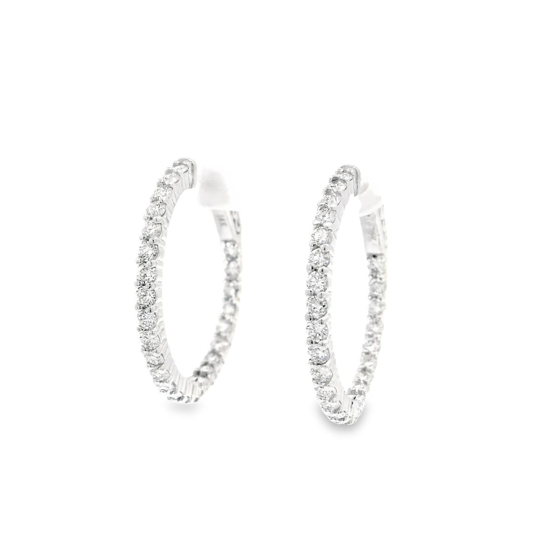 Mini Lab Grown Diamonds Hoops - Elgrissy Diamonds