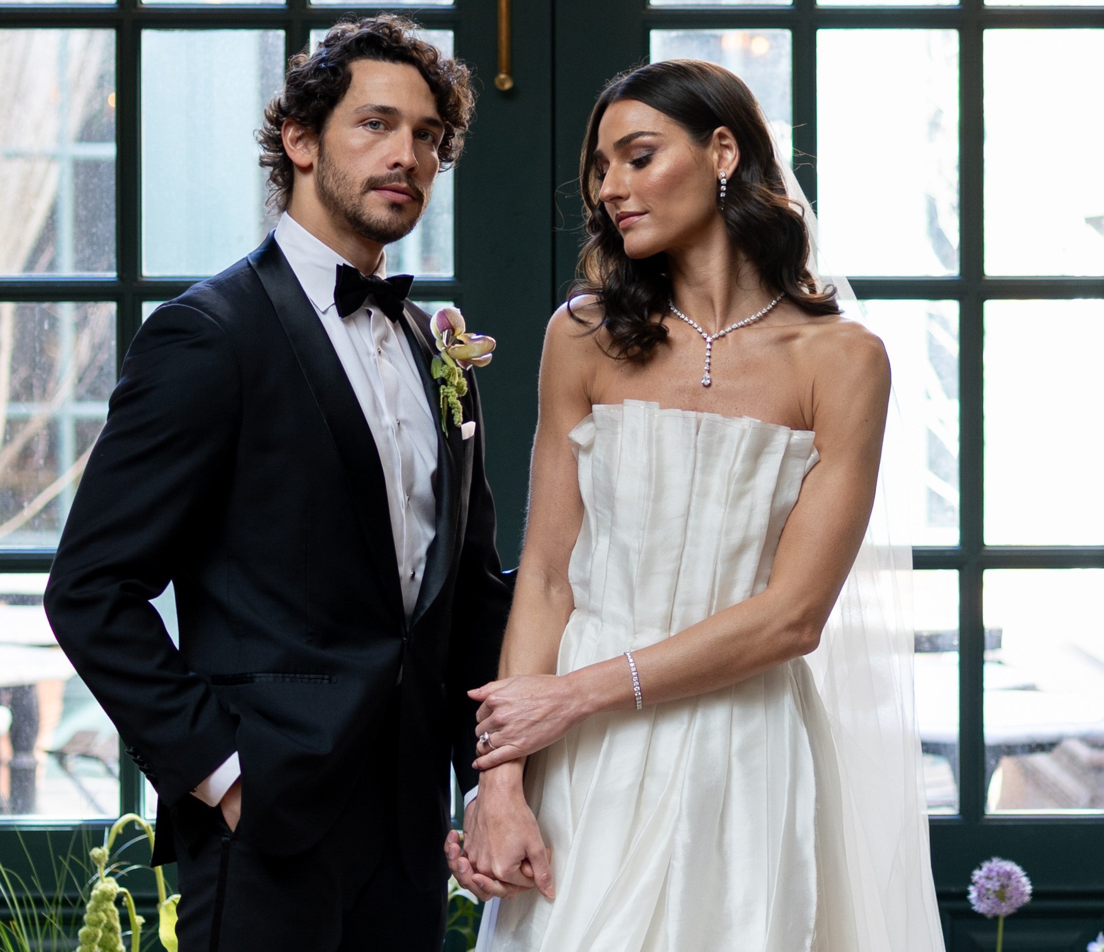 Pear Shape Diamonds Lariat Necklace (30.99 Ct. Tw.) for Rent