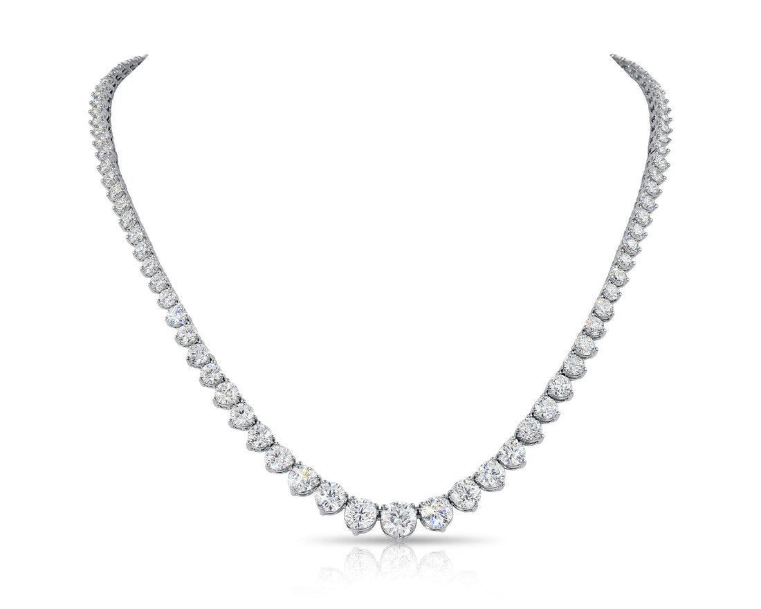 Large Graduated Diamonds Necklace (18.82 Ct. Tw.) for Sale
