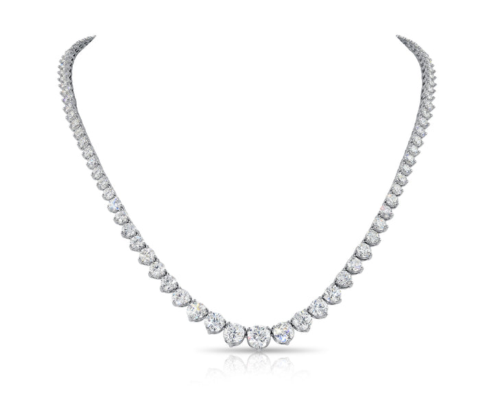Large Graduated Diamonds Necklace (18.82 Ct. Tw.) for Sale