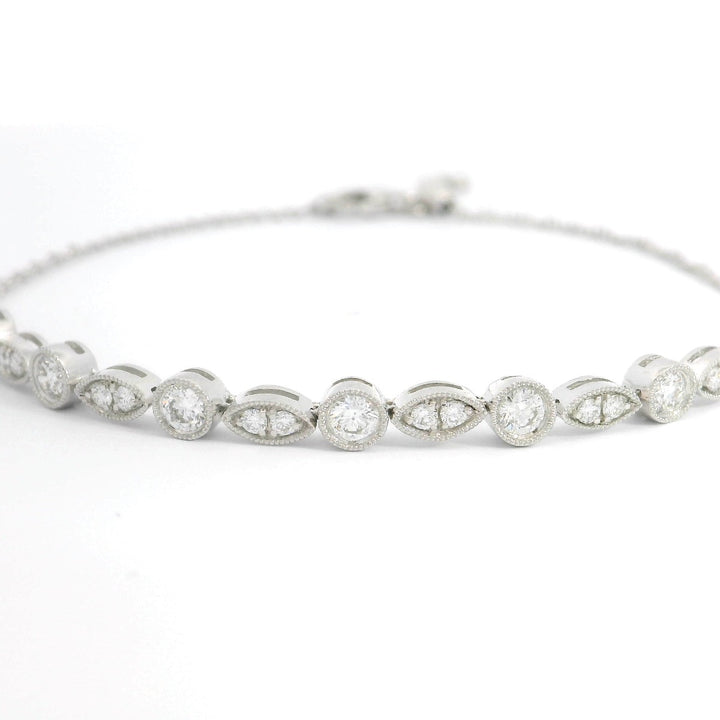 Mixed Shapes/Third Eye Halfway Bracelet - Elgrissy Diamonds