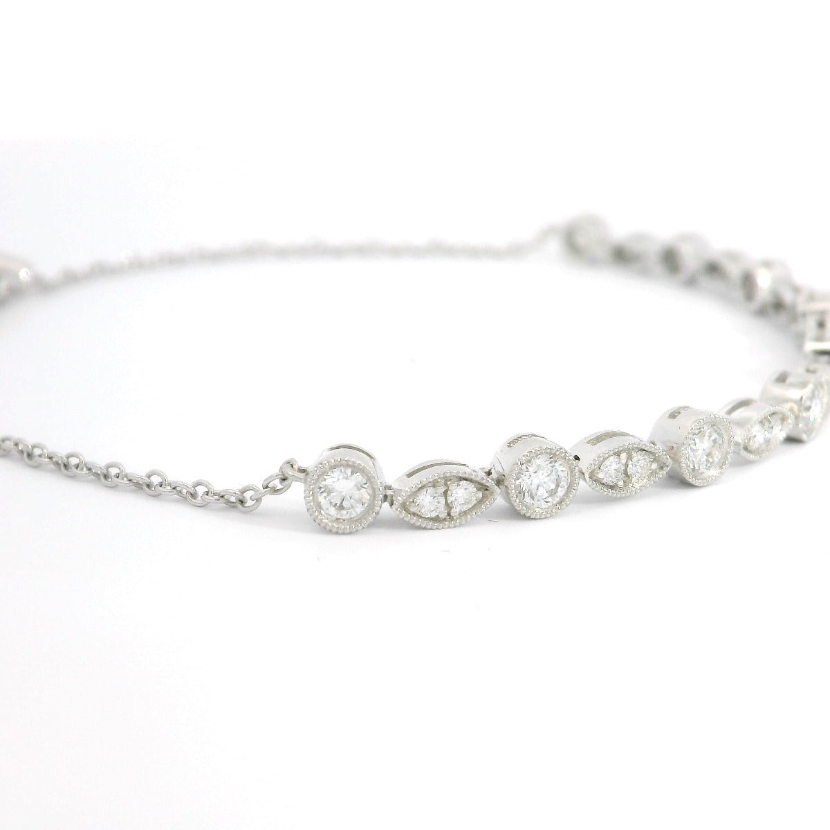 Mixed Shapes/Third Eye Halfway Bracelet - Elgrissy Diamonds