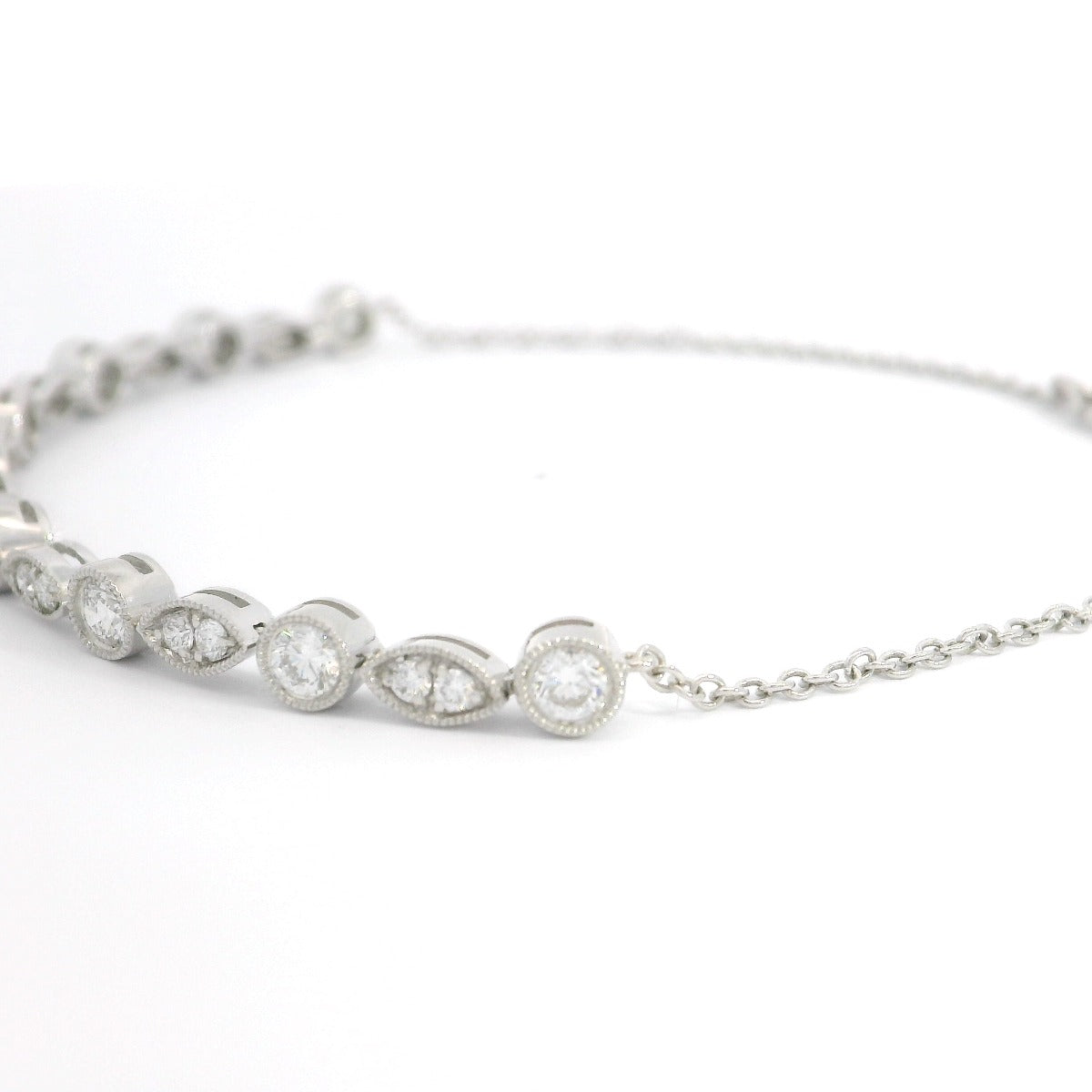 Mixed Shapes/Third Eye Halfway Bracelet - Elgrissy Diamonds