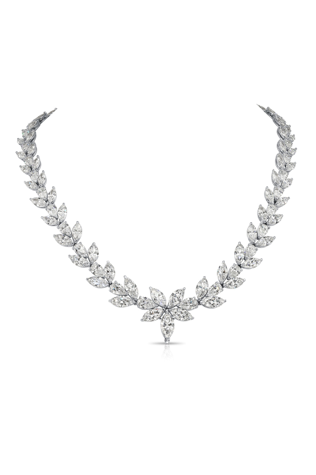 Flowers Statement Diamonds Necklace  (50.09 Ct. Tw.)