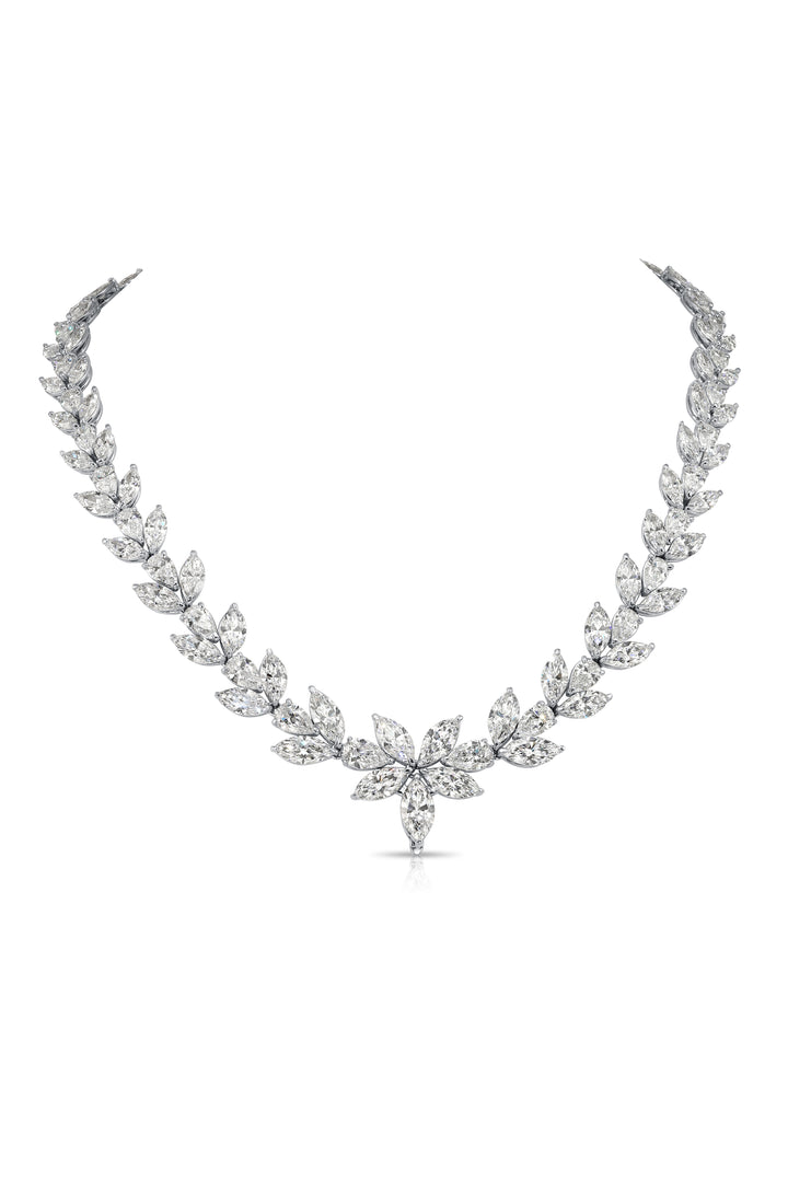 Flowers Statement Diamonds Necklace  (50.09 Ct. Tw.)