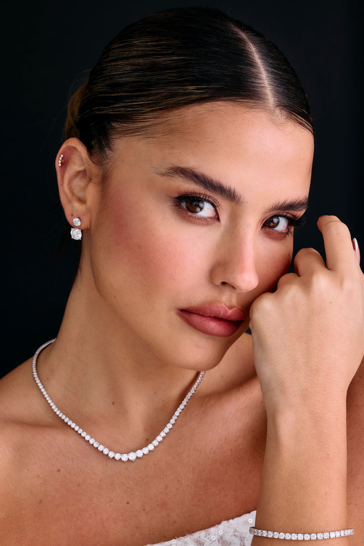 Small Graduated Diamonds Tennis Necklace (11.78 Ct. Tw.) for Rent