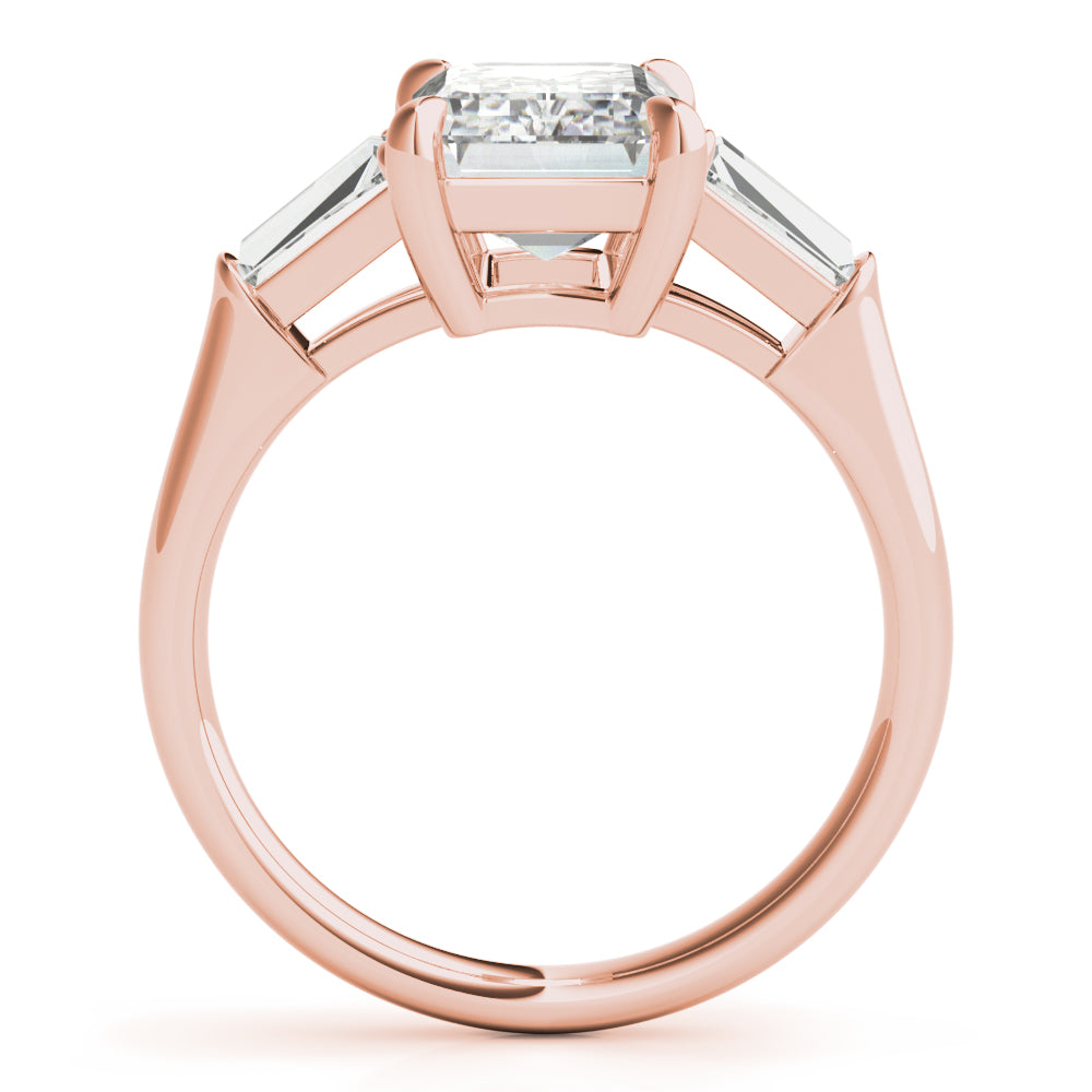 Three-Stone Emerald Engagement Ring - Elgrissy Diamonds