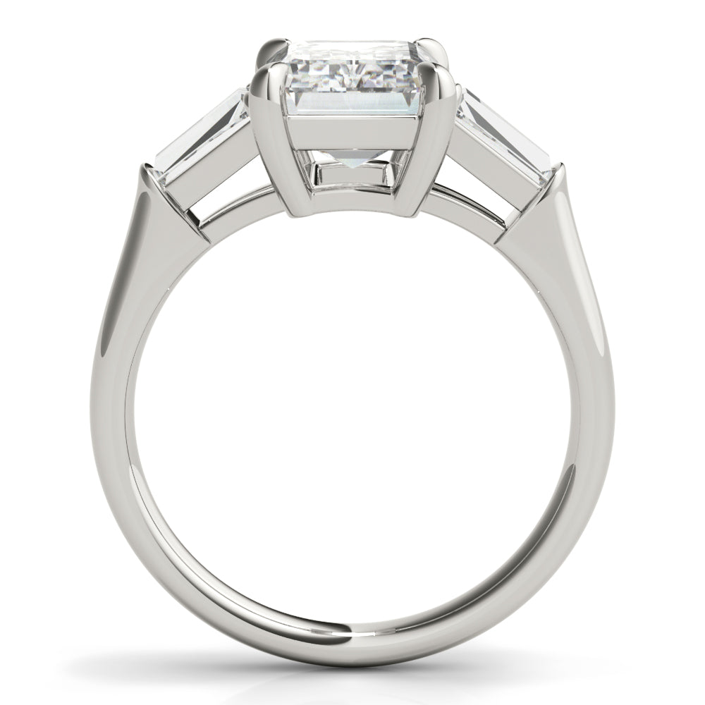 Three-Stone Emerald Engagement Ring - Elgrissy Diamonds