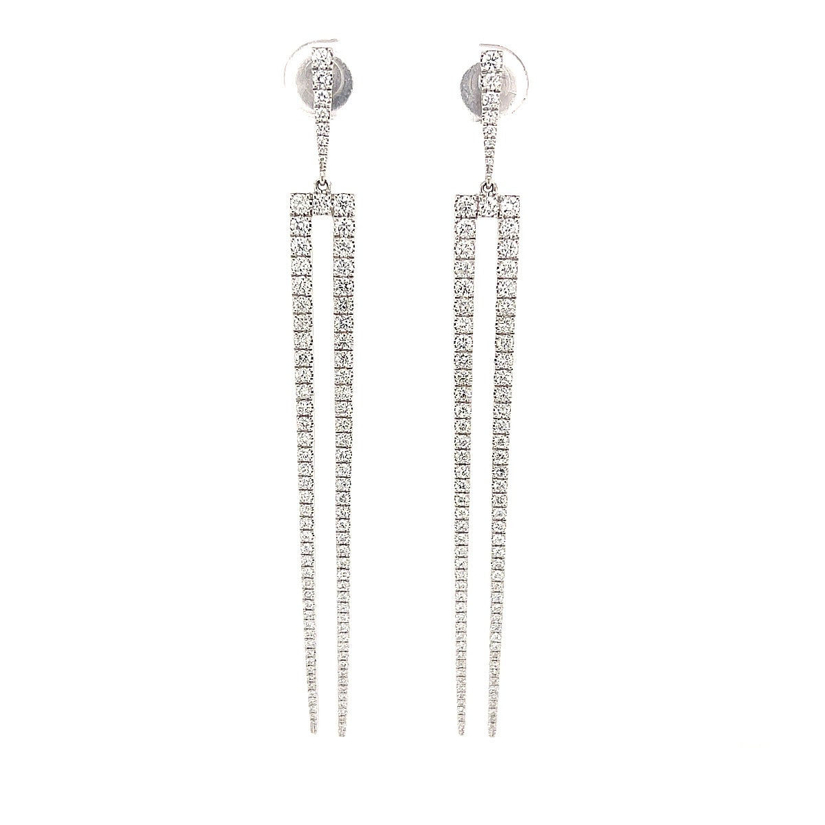 Two Prong Fork Earrings - Elgrissy Diamonds