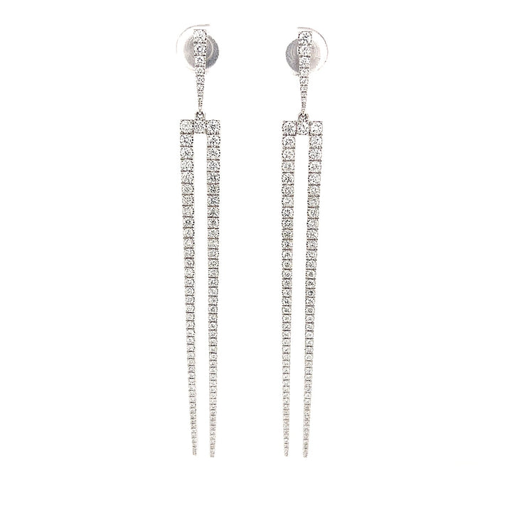 Two Prong Fork Earrings - Elgrissy Diamonds