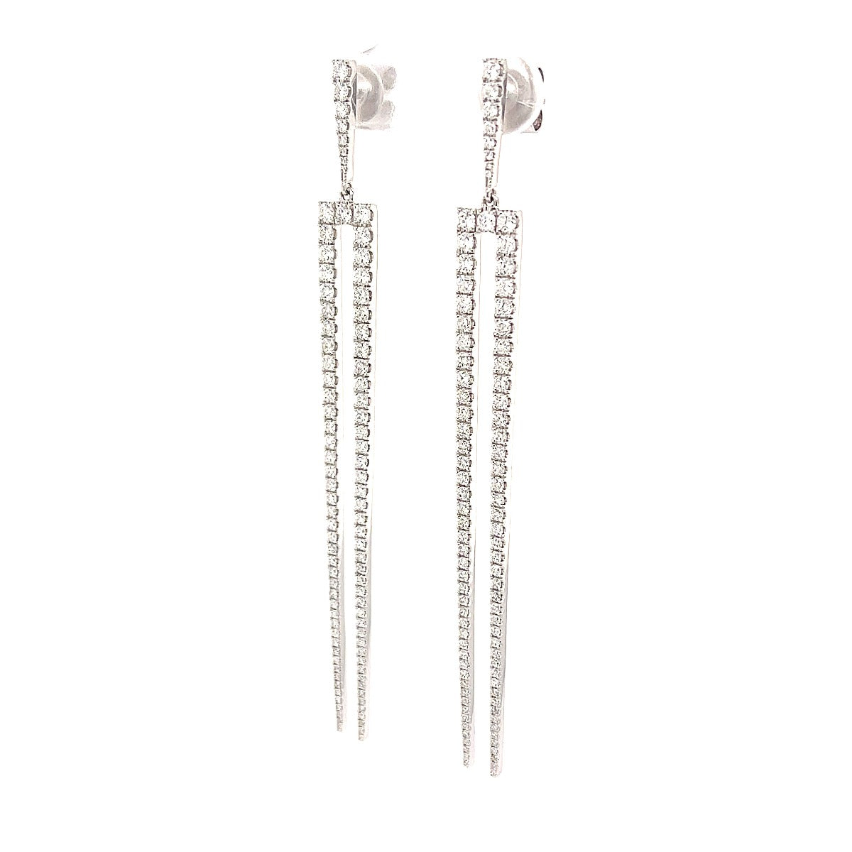 Two Prong Fork Earrings - Elgrissy Diamonds