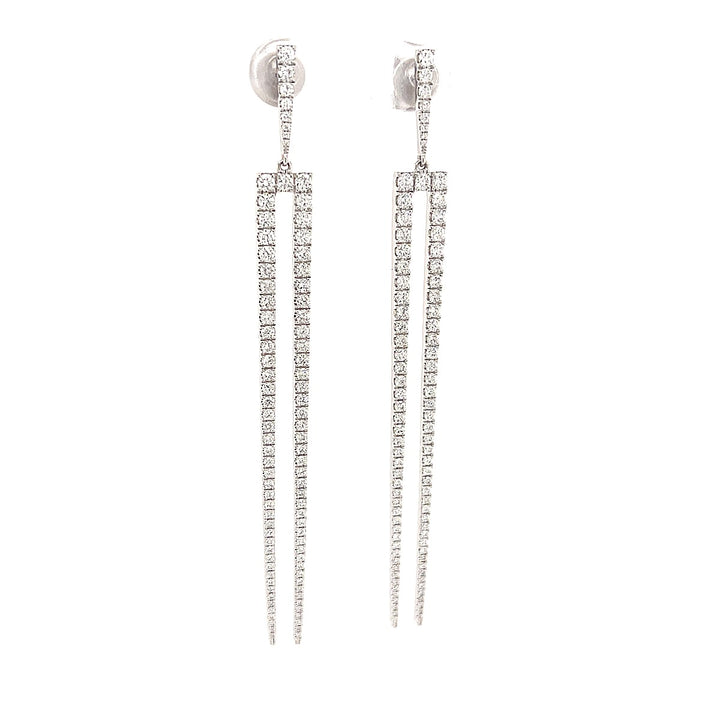 Two Prong Fork Earrings - Elgrissy Diamonds