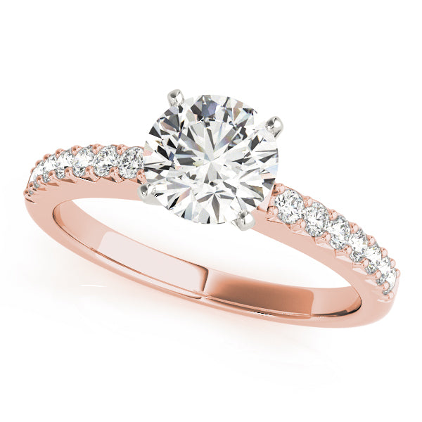 Tension Pavé Round Engagement Ring - Elgrissy Diamonds