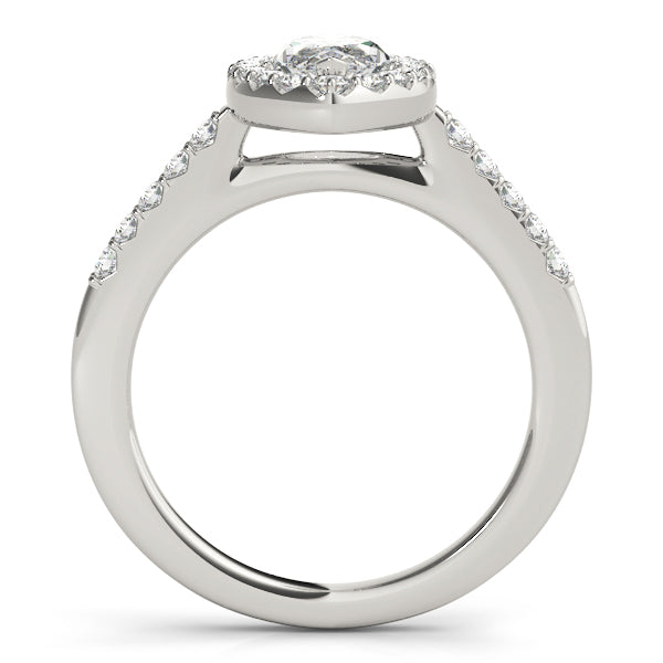 Marquise Halo Pavé Diamond Engagement Ring - Elgrissy Diamonds