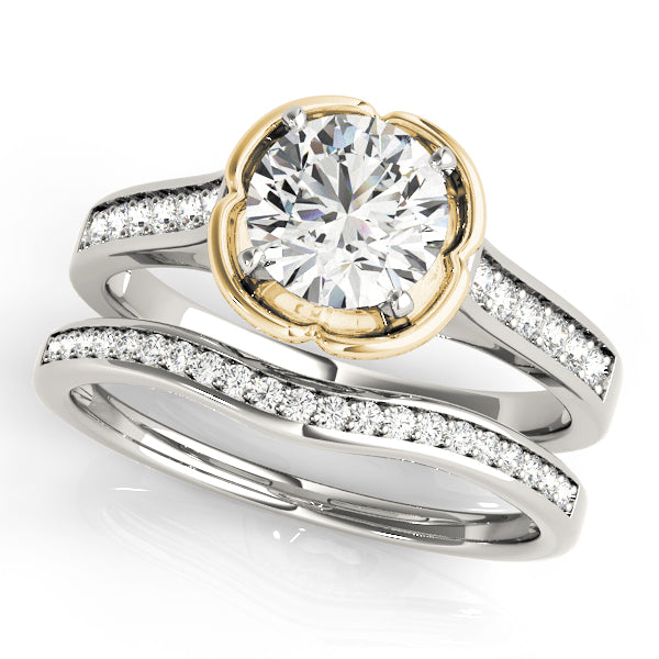 Float Bezel Round Engagement Ring - Elgrissy Diamonds