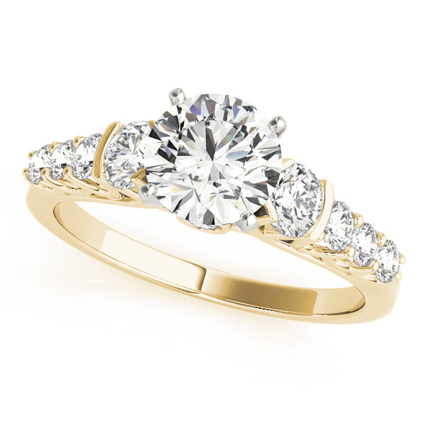 Royal Peekaboo Trellis Round Engagement Ring - Elgrissy Diamonds