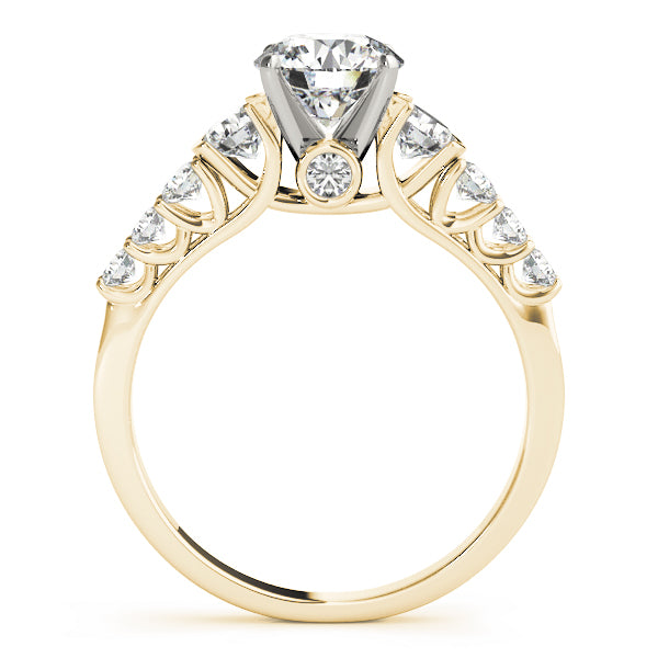 Royal Peekaboo Trellis Round Engagement Ring - Elgrissy Diamonds