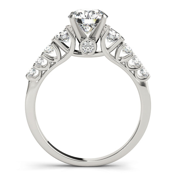 Royal Peekaboo Trellis Round Engagement Ring - Elgrissy Diamonds