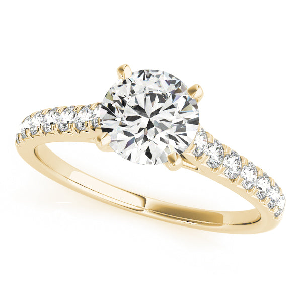 Classic Cathedral Pavé Engagement Ring - Elgrissy Diamonds