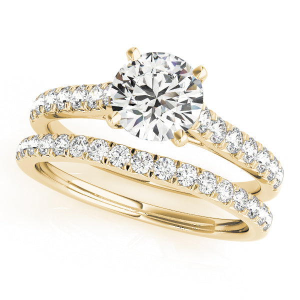 Classic Cathedral Pavé Engagement Ring - Elgrissy Diamonds