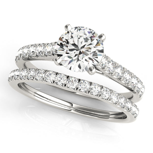 Classic Cathedral Pavé Engagement Ring - Elgrissy Diamonds