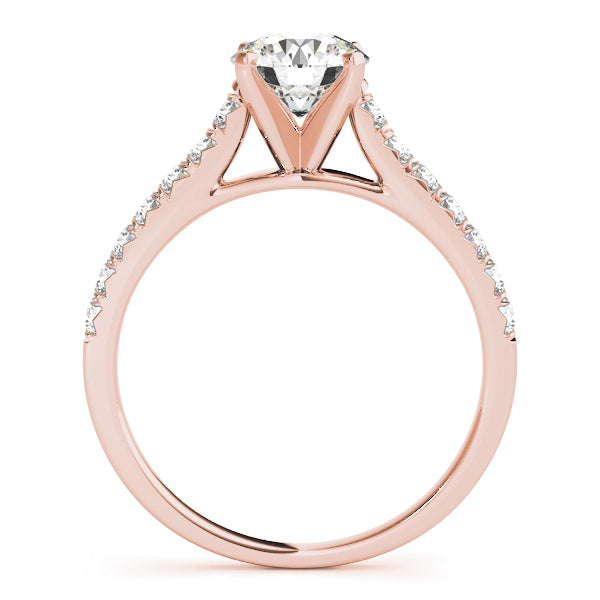 Classic Cathedral Pavé Engagement Ring - Elgrissy Diamonds
