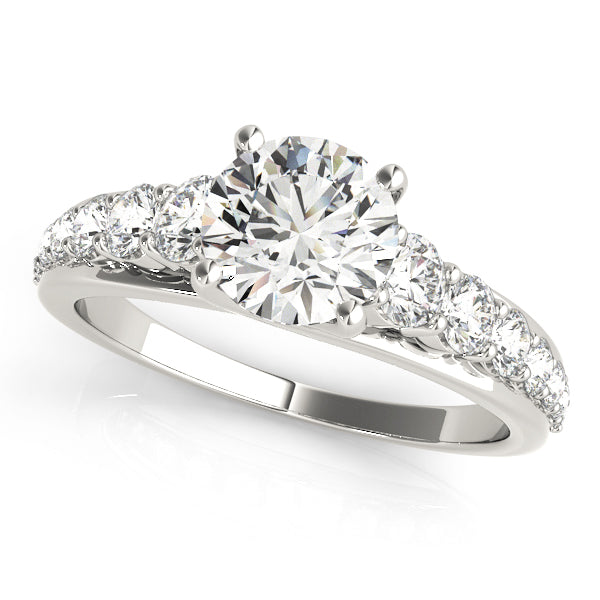 Reverse Tapered with Diamonds in Trellis Setting - Elgrissy Diamonds