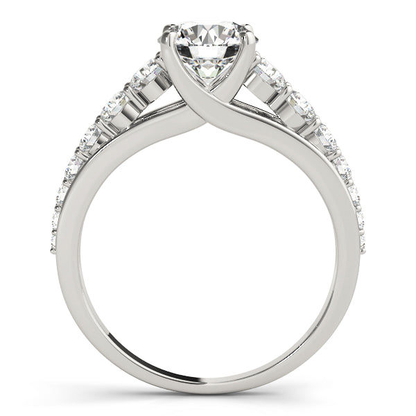 Reverse Tapered with Diamonds in Trellis Setting - Elgrissy Diamonds