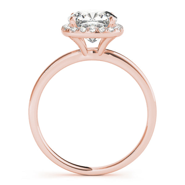 Cushion Halo Solitaire Engagement Ring - Elgrissy Diamonds