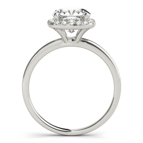 Cushion Halo Solitaire Engagement Ring - Elgrissy Diamonds