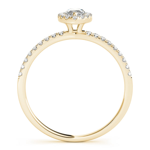 Marquise Halo Pavé Diamond Engagement Ring - Elgrissy Diamonds