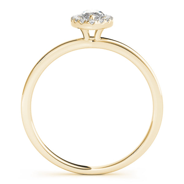 Marquise Halo Solitaire Diamond Engagement Ring - Elgrissy Diamonds