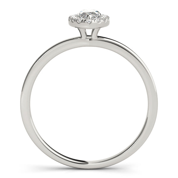 Marquise Halo Solitaire Diamond Engagement Ring - Elgrissy Diamonds