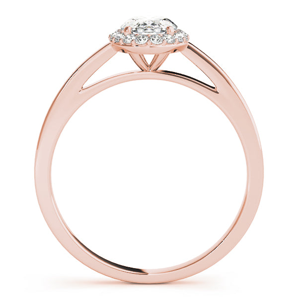 The Cathedral Solitaire Oval Halo Engagement Ring - Elgrissy Diamonds