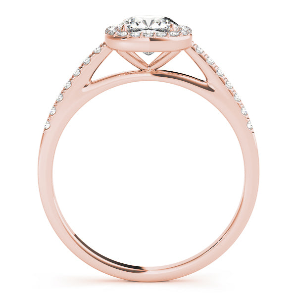 Cushion Halo Cathedral Pavé Engagement Ring - Elgrissy Diamonds