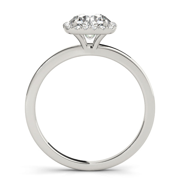 Classy Solitaire Halo Round Diamond Engagement Ring - Elgrissy Diamonds