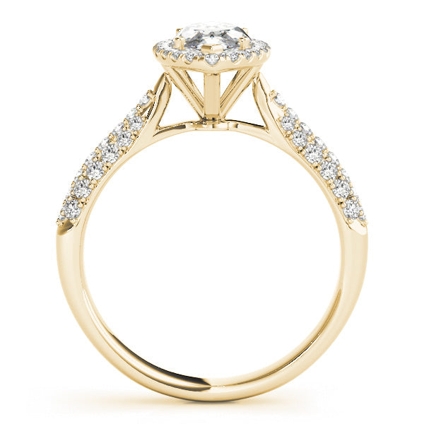 Marquise Halo Royal Pave Diamond Engagement Ring - Elgrissy Diamonds