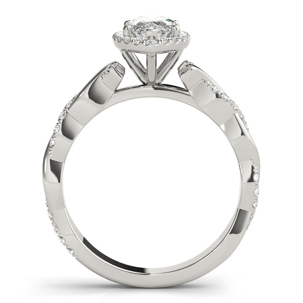 Marquise Halo Split Shank Diamond Engagement Ring - Elgrissy Diamonds