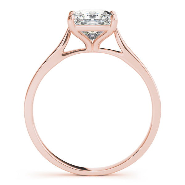 Cathedral Solitaire Princess Cut Engagement Ring - Elgrissy Diamonds