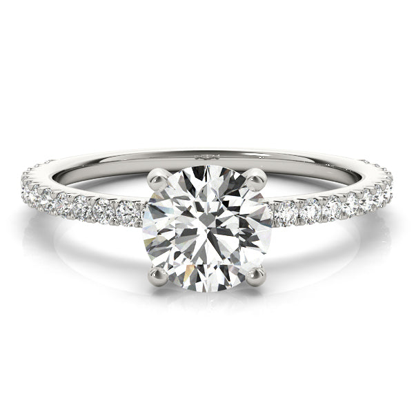 The Signature Petite Pavé Engagement Ring - Elgrissy Diamonds