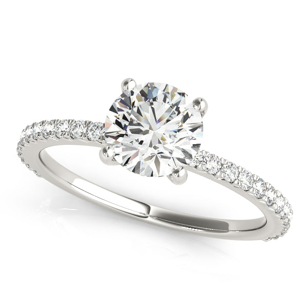 The Signature Petite Pavé Engagement Ring - Elgrissy Diamonds