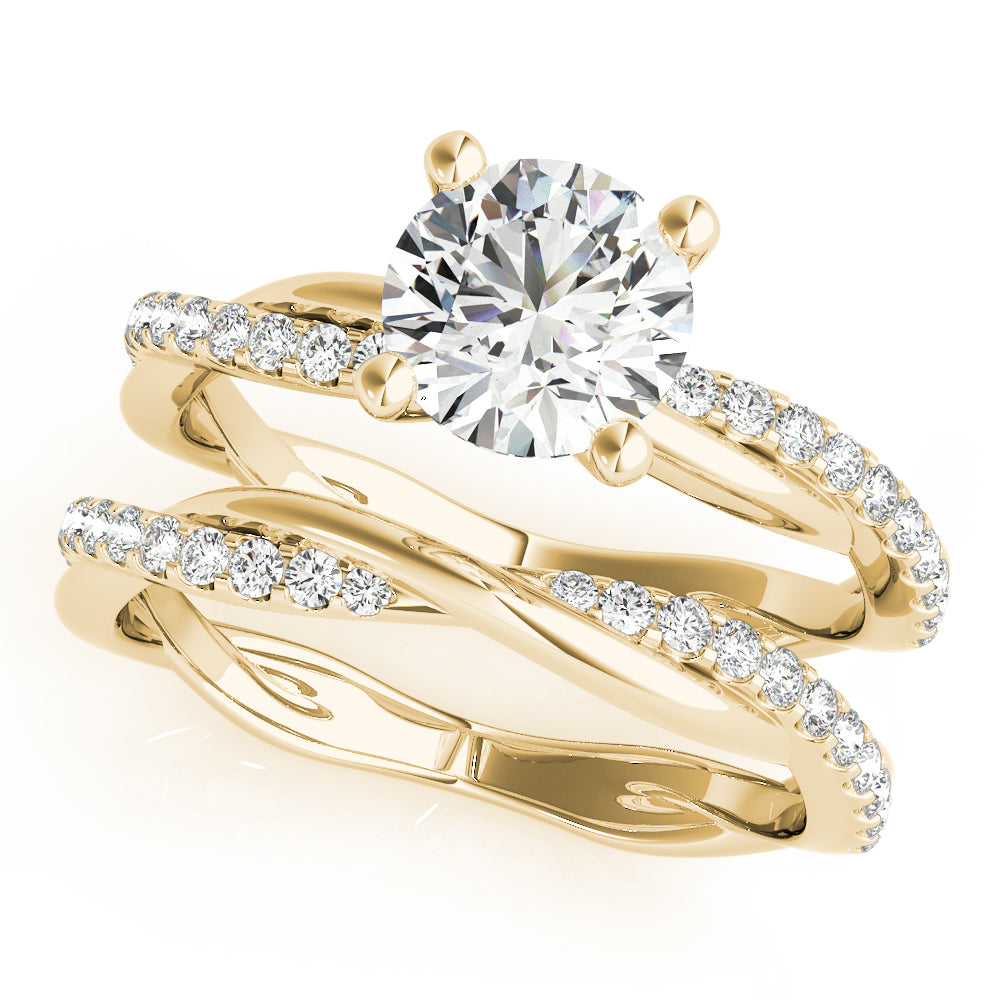 Classic Solitaire Twisted Shank Engagement Ring - Elgrissy Diamonds