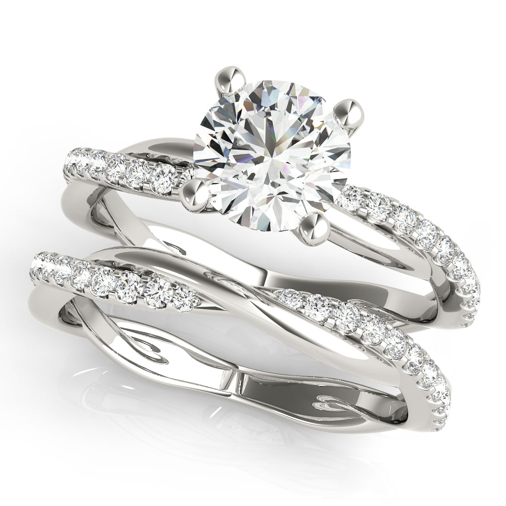 Classic Solitaire Twisted Shank Engagement Ring - Elgrissy Diamonds