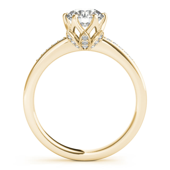 6 Prongs Channel Set Engagement Ring - Elgrissy Diamonds