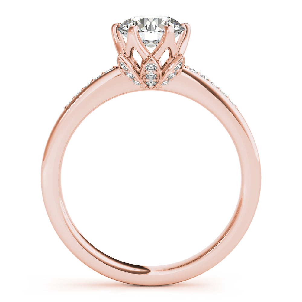6 Prongs Channel Set Engagement Ring - Elgrissy Diamonds