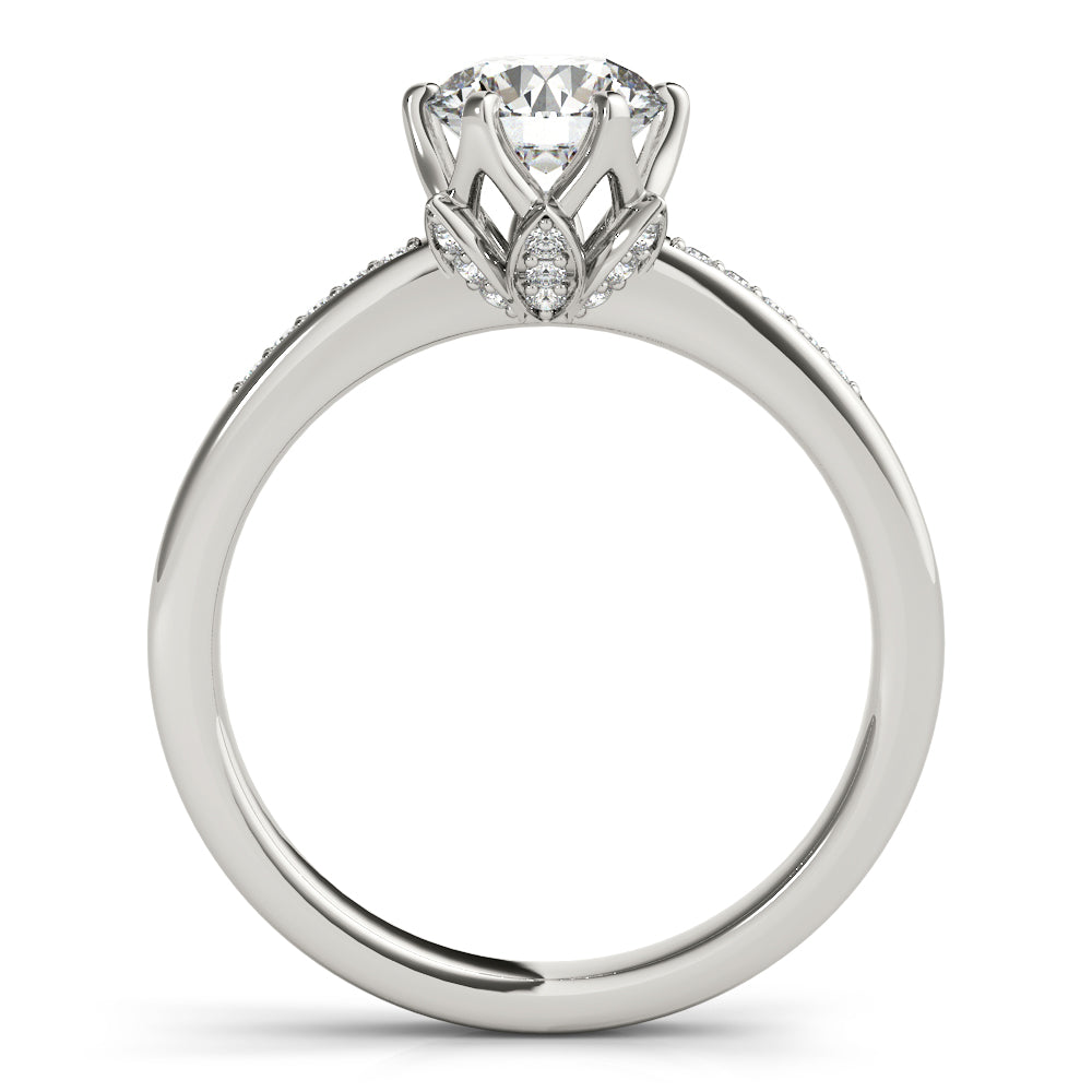 6 Prongs Channel Set Engagement Ring - Elgrissy Diamonds