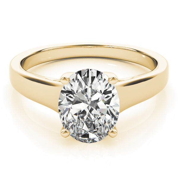 Wide Trellis Oval Engagement Ring - Elgrissy Diamonds