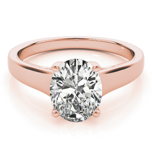Wide Trellis Oval Engagement Ring - Elgrissy Diamonds